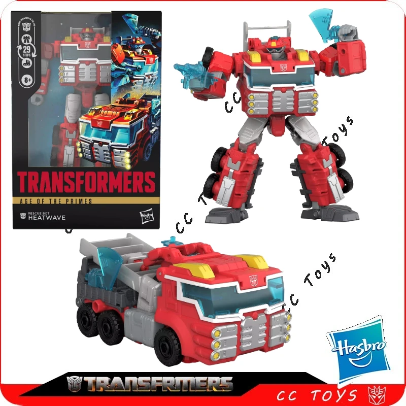 

In Stock Hasbro Transformers Toy Age Of The Primes Heatwave Models Anime Movie Toys Robots Action Figures Gifts