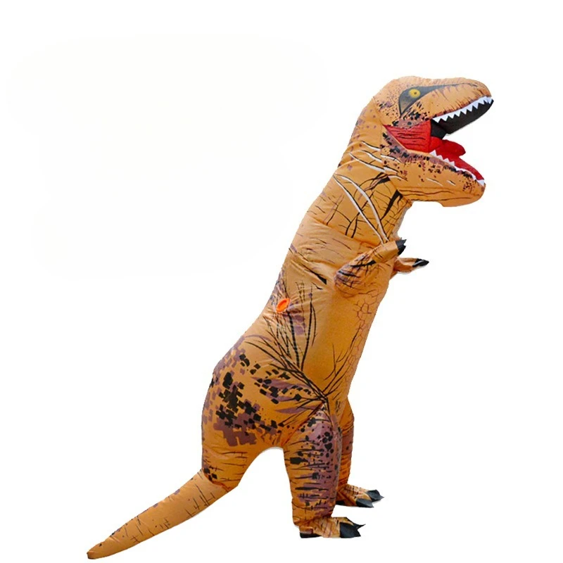 T-Rex Cartoon Dinosaur Inflatable Costumes Christmas Halloween Party Cosplay Costume Funny Animal Performance Props