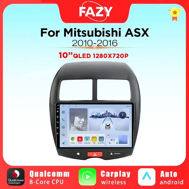 

10 Inch Screen Android 12 Car Radio Multimedia For Mitsubishi ASX 1 2010 2011 2012 2013-2016 Wireless Carplay Navi GPS 2din dvd