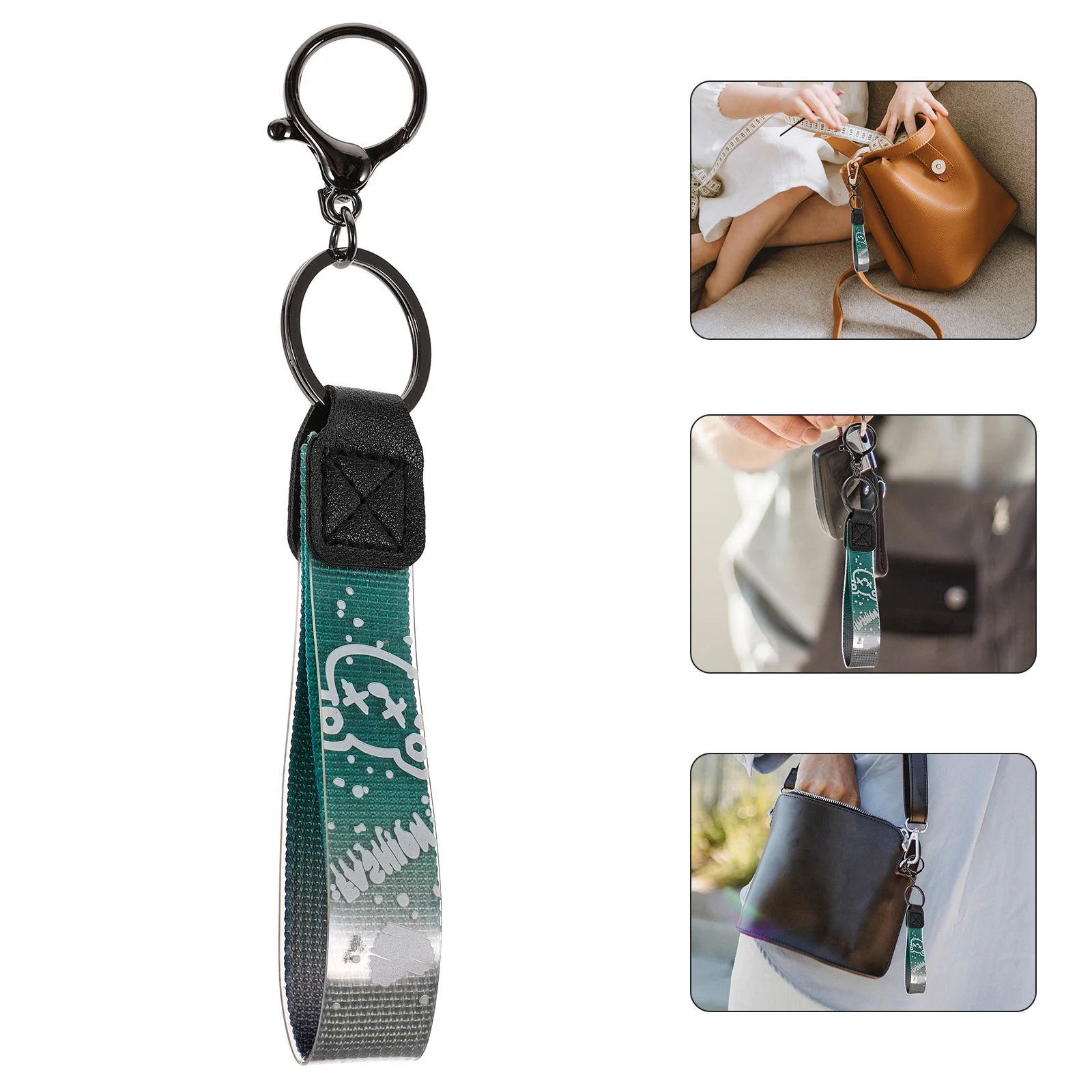 

Wrist Lanyard Keyring Strap For Car Keys Hanging Keychain Multi-Purpose Wristlet Universal Keys Holder Camping Hiking Accessory