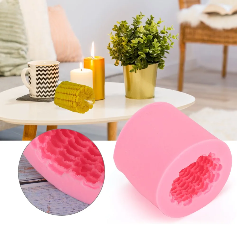 

Corn Corn Shape Silicone Mould Pink Handmade Craft DIY Silicone Mould Flexible Fondant Mould Chocolate Making Mould Soap Making