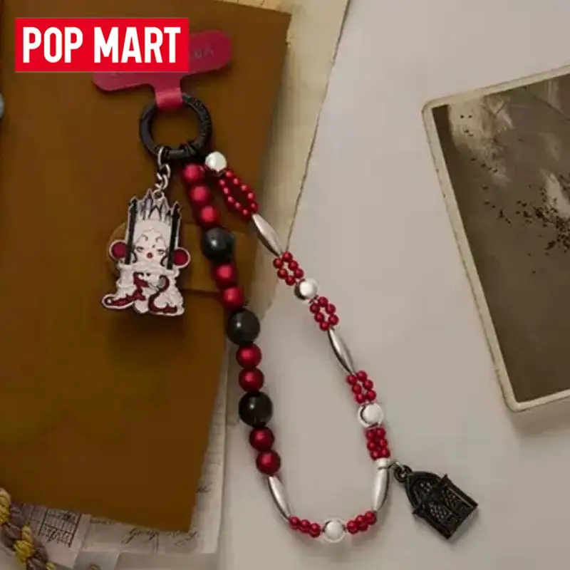 POPMART SKULLPANDA WHERE TIME DWELLS Serie Handyband Überraschungs-Mystery-Box Niedliche Puppe Anime-Figur Sammlerstück