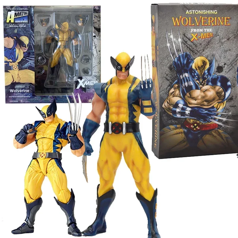 In Stock Revoltech YAMAGUCHI Wolverine Action Figure Wolverine Logan Toys X-Men Model Toy Joint Movable Doll Decor Hoilday Gift