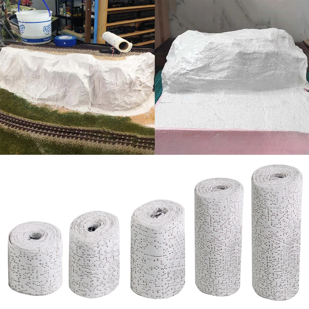 Vendaje de yeso para dar forma a Terrain de montaña, vendaje de yeso para hacer modelos, Material, textura, pintura, vendaje de yeso para modelo DIY