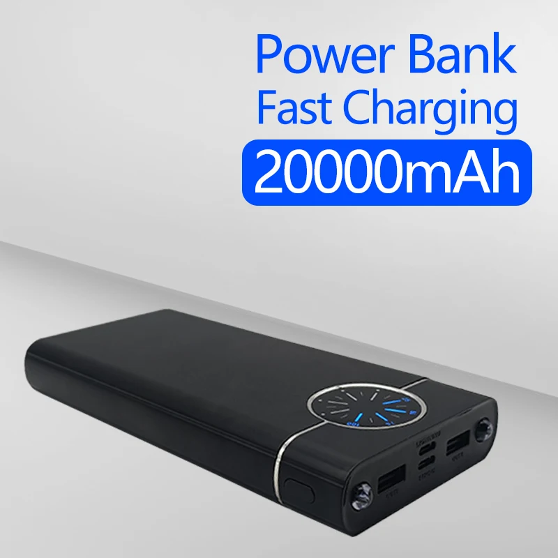 

20000mAh Power Bank PD QC 20W Portable Charger External Battery Quick Charge Powerbank for Mobile Phone Tablet Power Supply