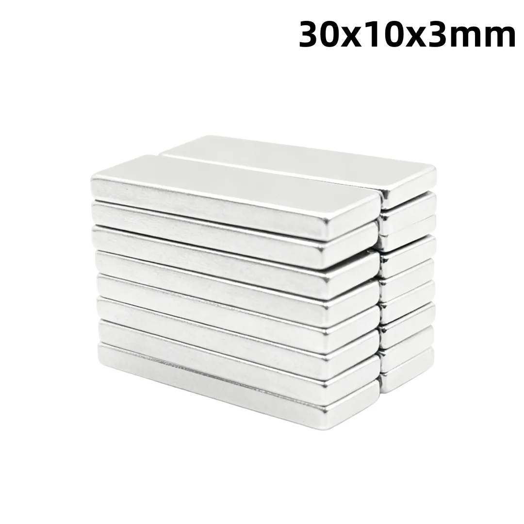 30x10x3mm Powerful Magnets Strong Block Magnets For Fridge, DIY, Building, Scientific, Craft, Education 30*10*3 30x10x3