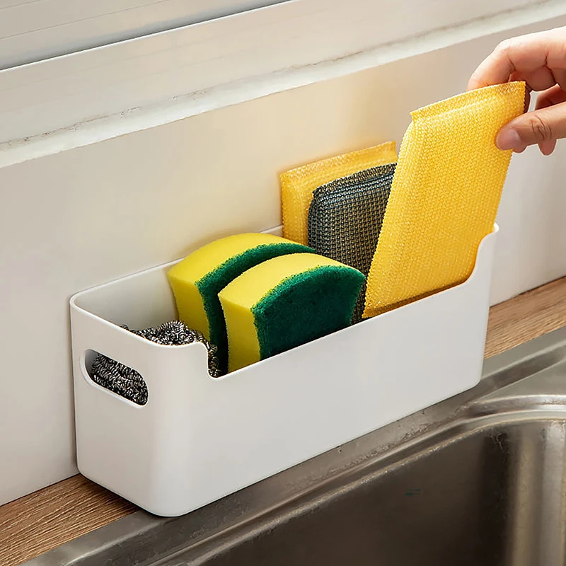 Wall Mounted Storage Box Sundries Remote Control Organizer Kitchen Cabinet Door Storage Box Bathroom Storage Rack Phone Holder