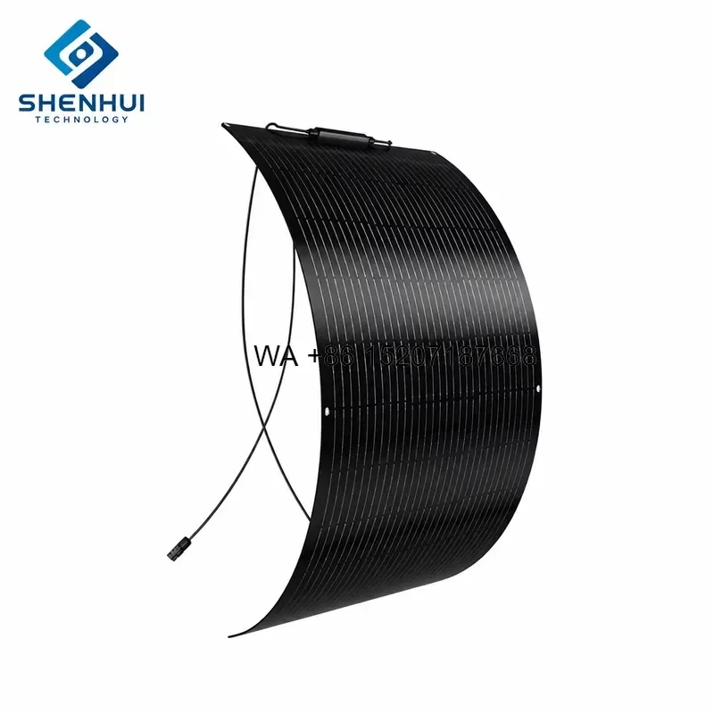 Wmwmnu 240W Lightweight Flexible Solar Panel 2.5mm Thin Monocrystalline Bendable Solar Module for RV Roof Boat Camping