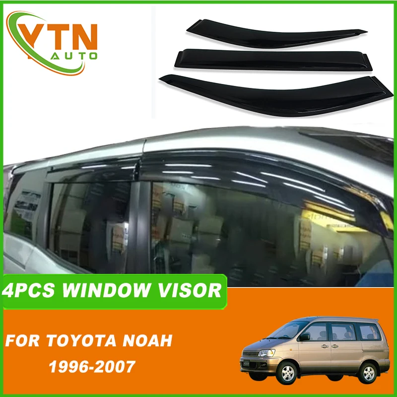 

Для Toyota Town Ace Noah 1996 1997 1998 1999 2000 2001 2002 2003 2004 2005 2006 2007 автомобильный оконный козырек, дефлектор от солнца и дождя