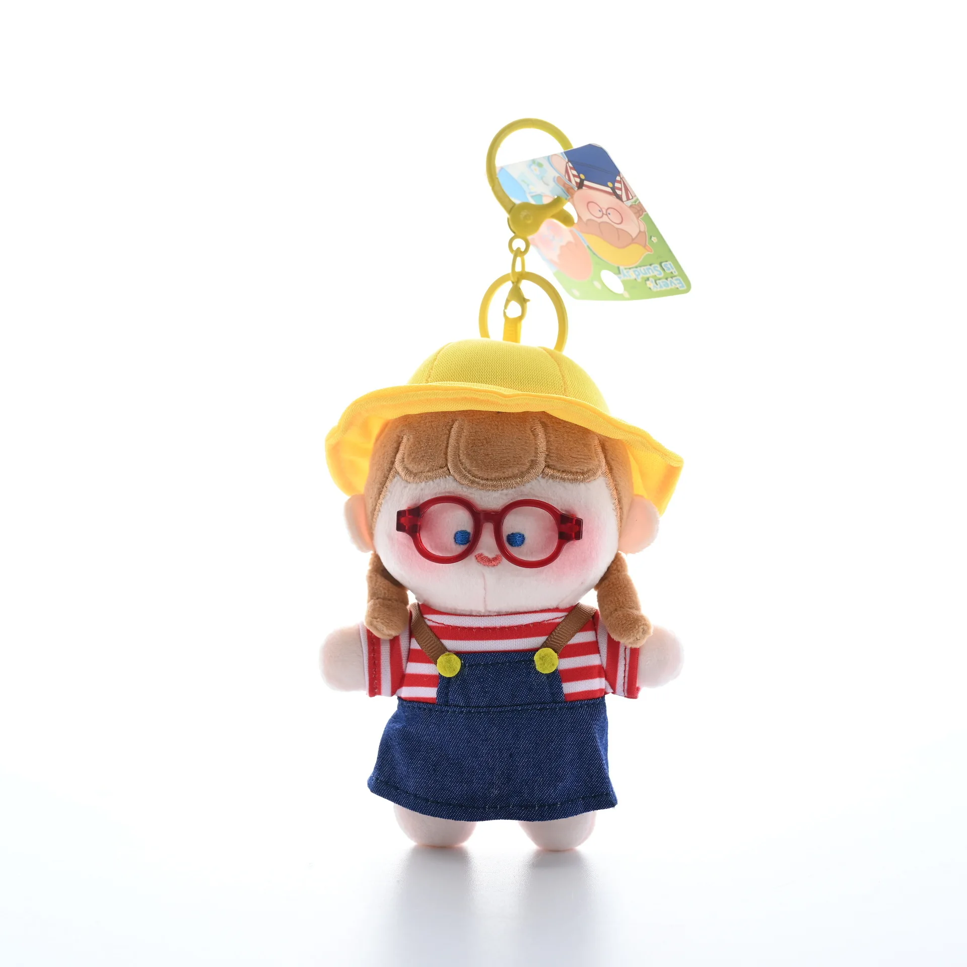 新しいメガネ ランシスター コットン人形 ペンダント かわいい人形 ギフト