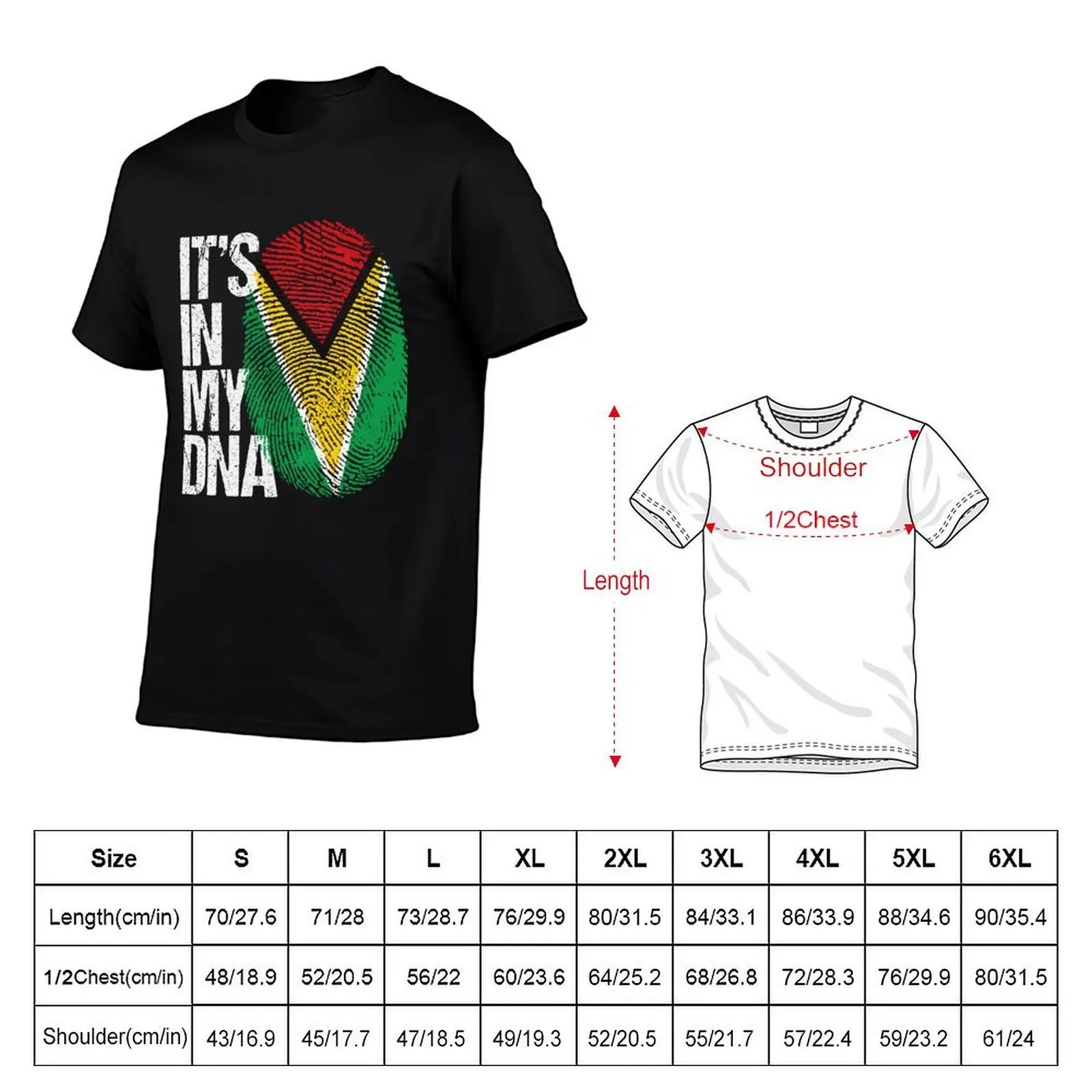 Guyana Its In My DNA - Gift For Guyanese From Guyana , dna, gift womens funny gifts roots flag proud pride T-Shirt