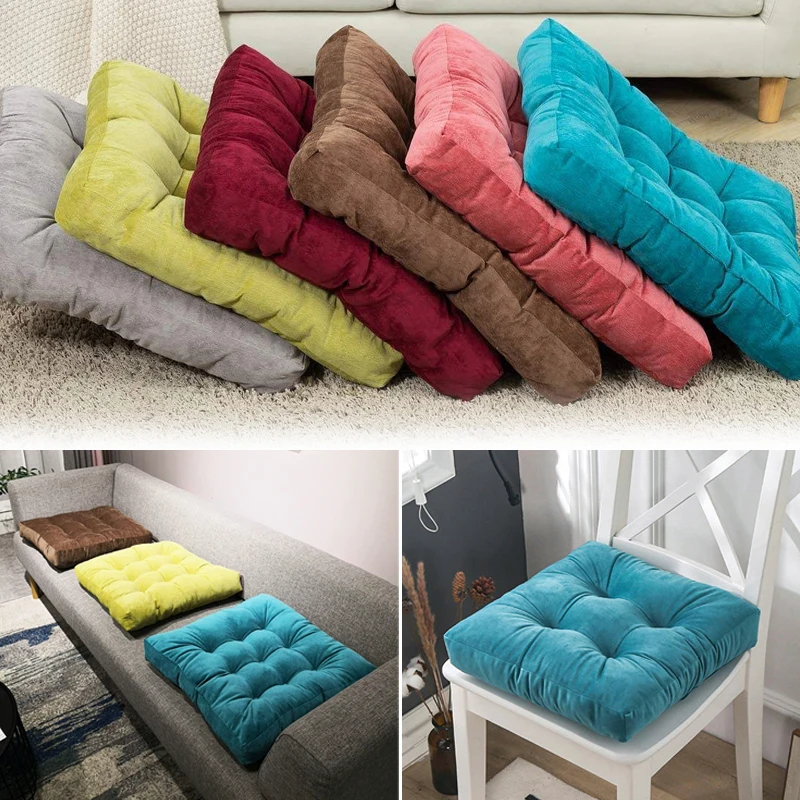 

Thickened Dutch Velvet Strap Anti Slip Square Seat Cushion/Student Office Cushion/사각 방석 틈새쿠션 Cojines De Lujo Para Sofa De Lujo