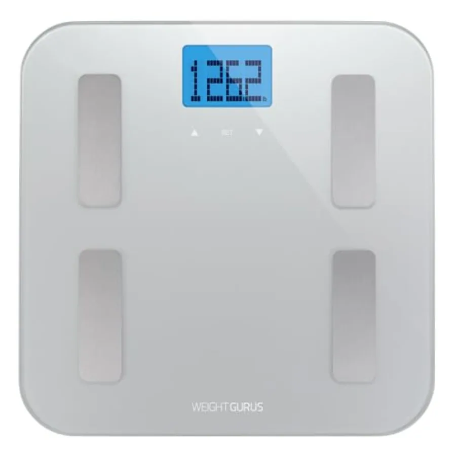 

Digital Body Fat Scale with Large Backlit LCD and Smartphone Tracking Silver