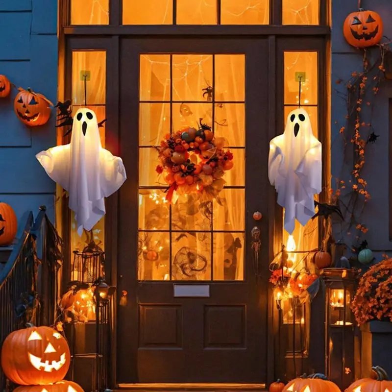 Ghost Lights Halloween 20 Inches Light-Up Spooky Ghosts Ghost With 3 Modes LED Light For Halloween Decorations Outdoor