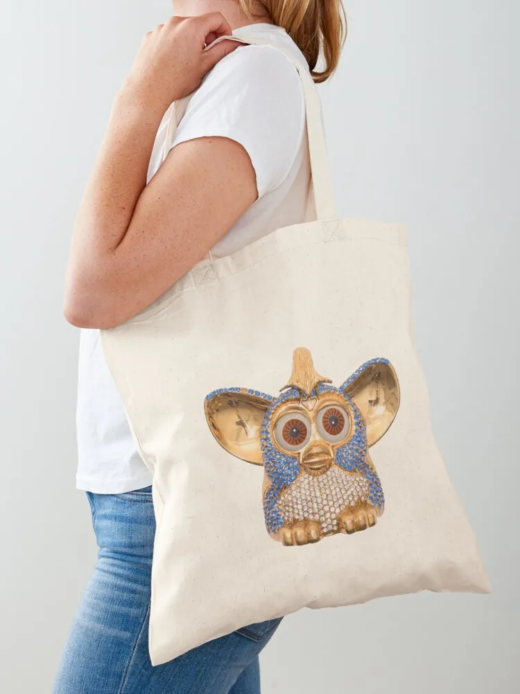 

FURBY (uncut gems) Tote Bag large size bags Shopper shopper bags personalized tote