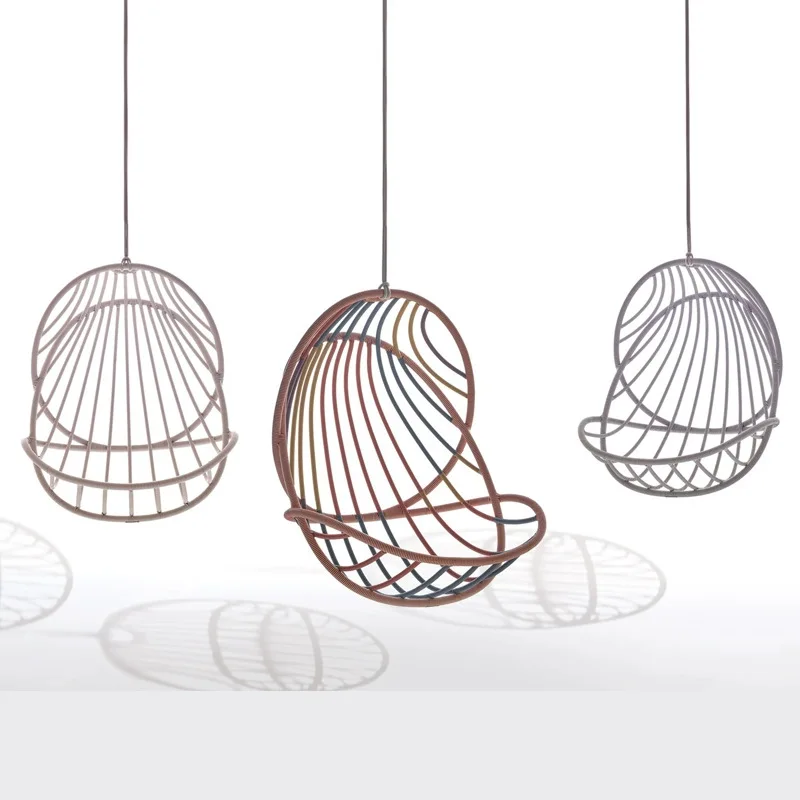 

Outdoor villas courtyards swings hotel balconies rattan hanging baskets rocking chairs homestays bird's nests