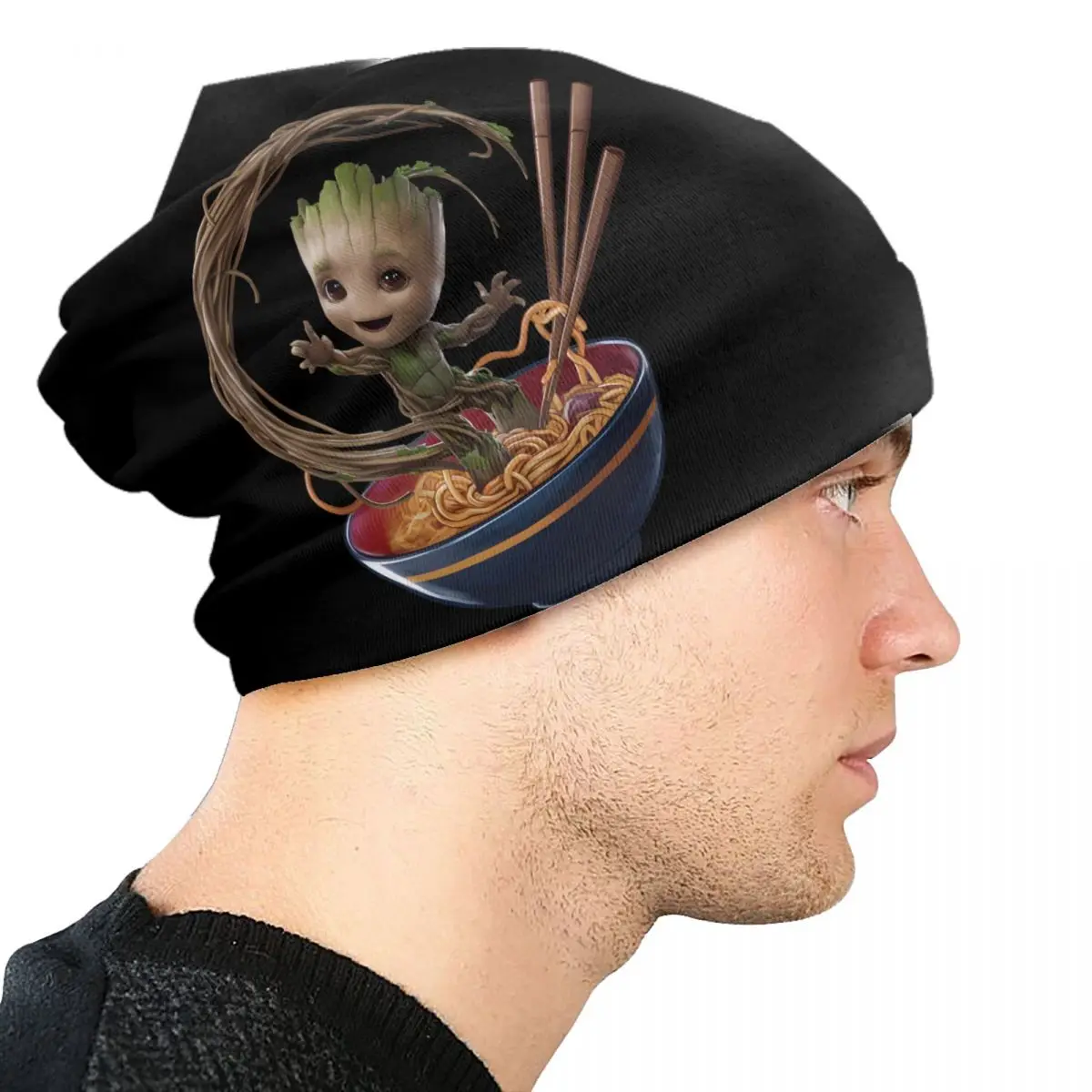حراس المجرة أنا نشمر الوحش Skullies Beanies قبعات الحياكة قبعة الرجال النساء الهيب هوب الكبار بونيه القبعات قبعة تزلج