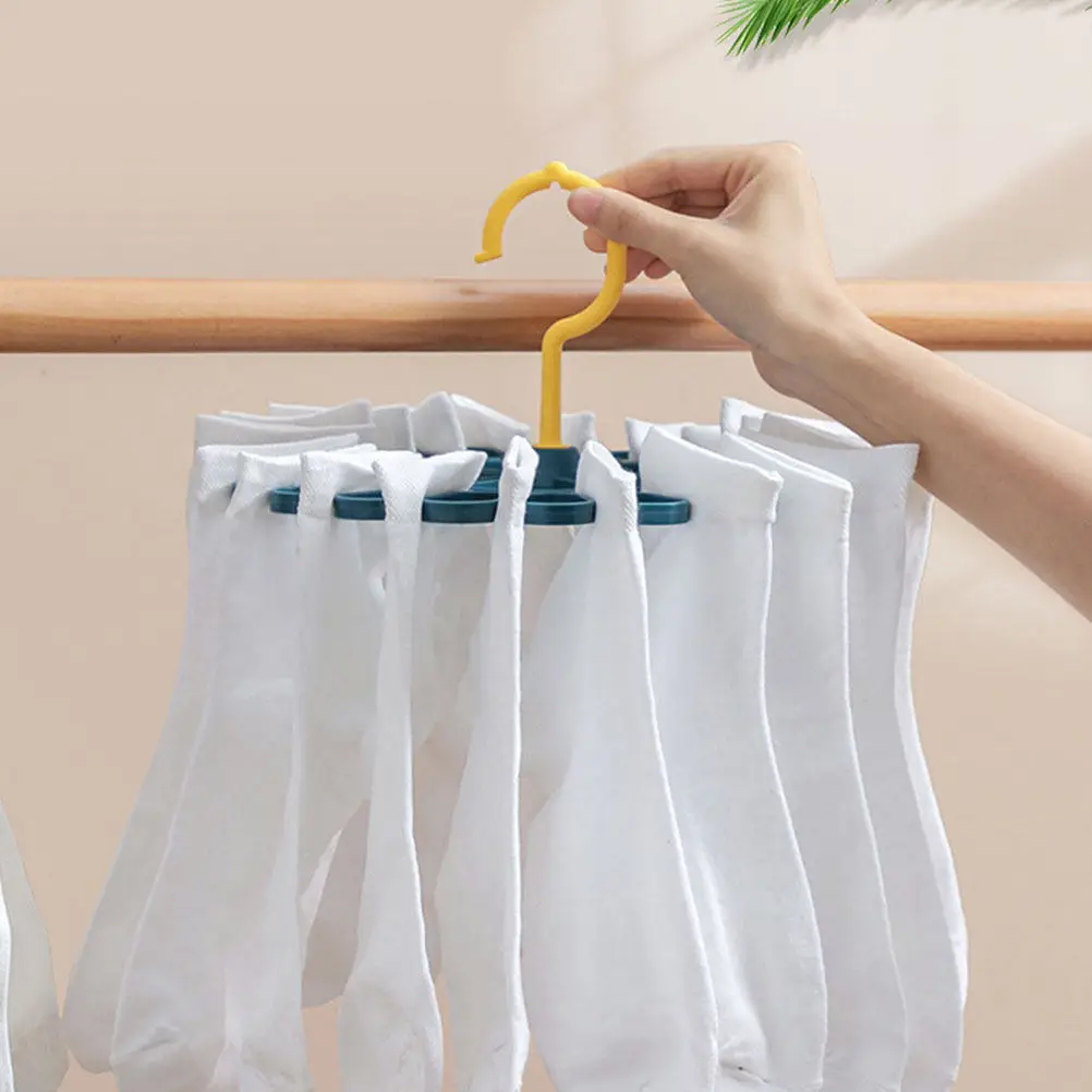 2-unidades-de-suporte-giratorio-para-secar-meias-em-plastico-com-ranhuras-antiderrapantes-e-design-sem-clipes-ideal-para-meias-roupa-interior-e-roupas-para-uso-em-varandas-e-para-secar-a-roupa