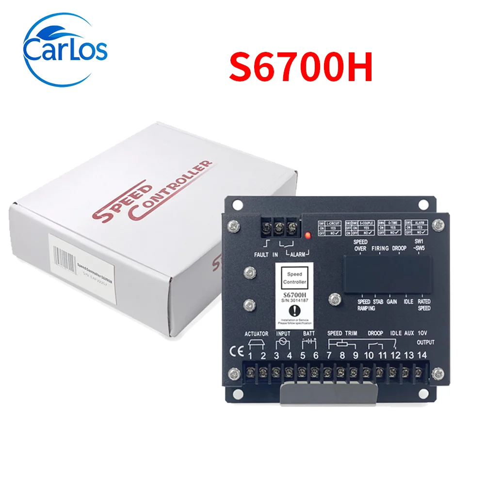 

S6700H Speed Controller S6700E Power Diesel Generator Control Module Engine Governor Actuator Motor Regulator Generator Parts