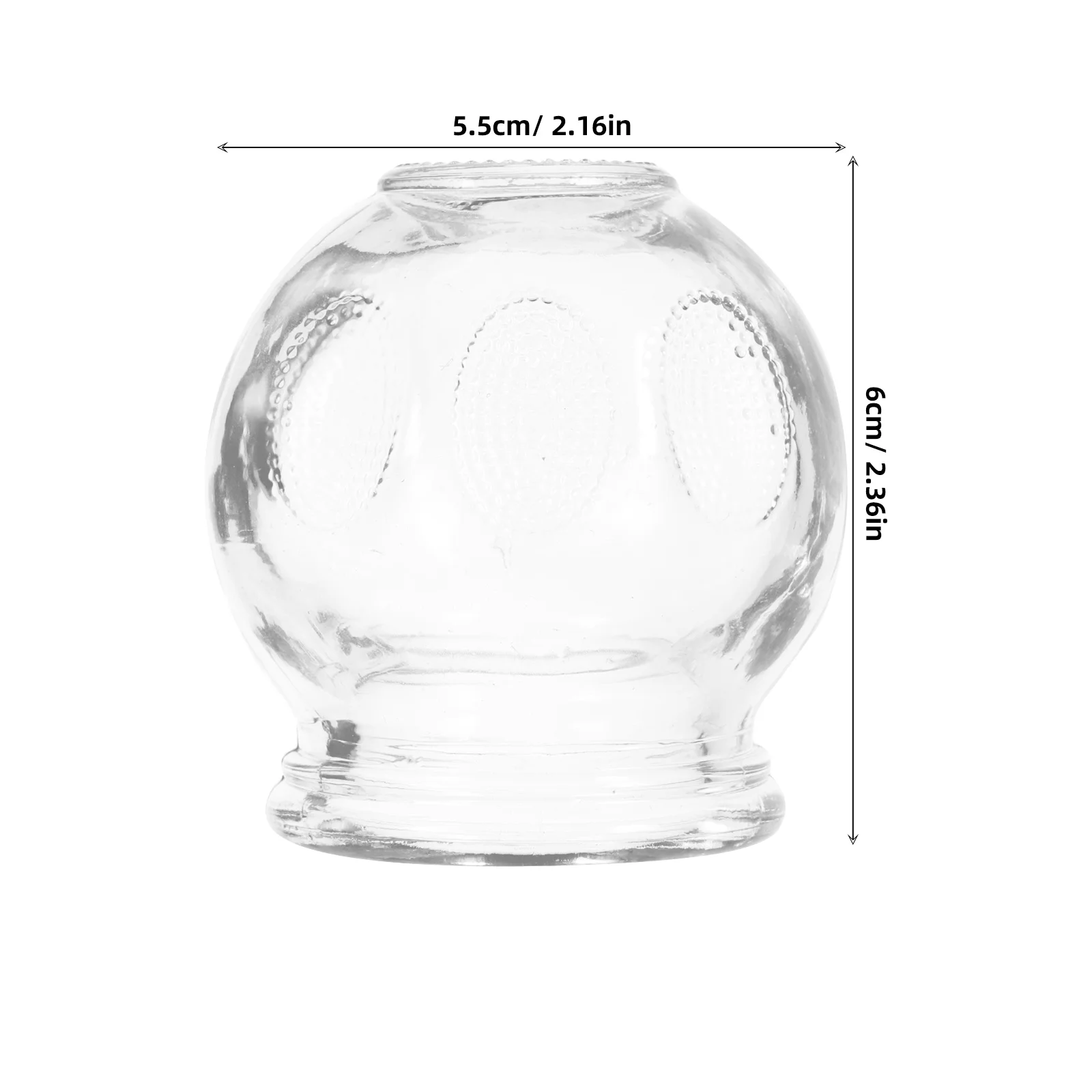 

7 Pcs Glass Cupping Strong Household Therapy Device Smooth Mouth Body Massage Tool Thicken Home Cupping Jar for Body
