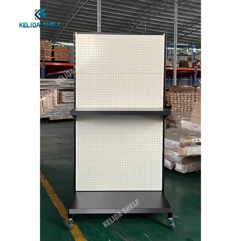 Custom.Metal Pegboard Display Stand Rack Peg Board Werkzeuge Display Rack Zubehör Geschäfte Display Stand