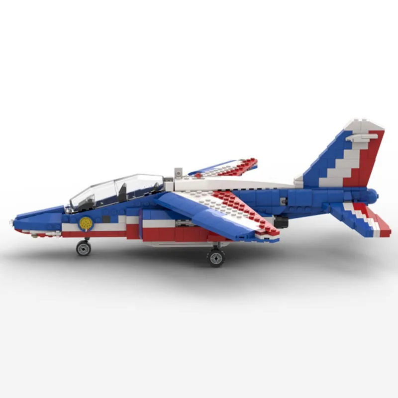 NEW 653PCS WW2 Military MOC Dassault-Dornier Alpha Jet model DIY creative ideas high-tech ChildrenToy Gift Fighter Plane Blocks