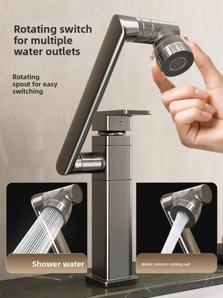 YFY basin hot and cold faucet wash basin washbasin washbasin toilet bathroom robotic arm universal faucet household