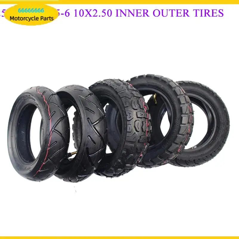 Electric scooter 80/65-6 inner and outer tires 255x80, suitable for electric scooter 10x2.5 10x3.0 tires