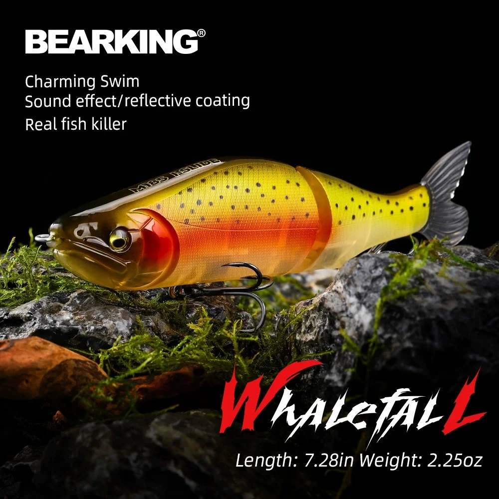 BEARKING good fishing lures minnow,professional baits 18.5cm 60g,bearking equiped quality professional hook view 6