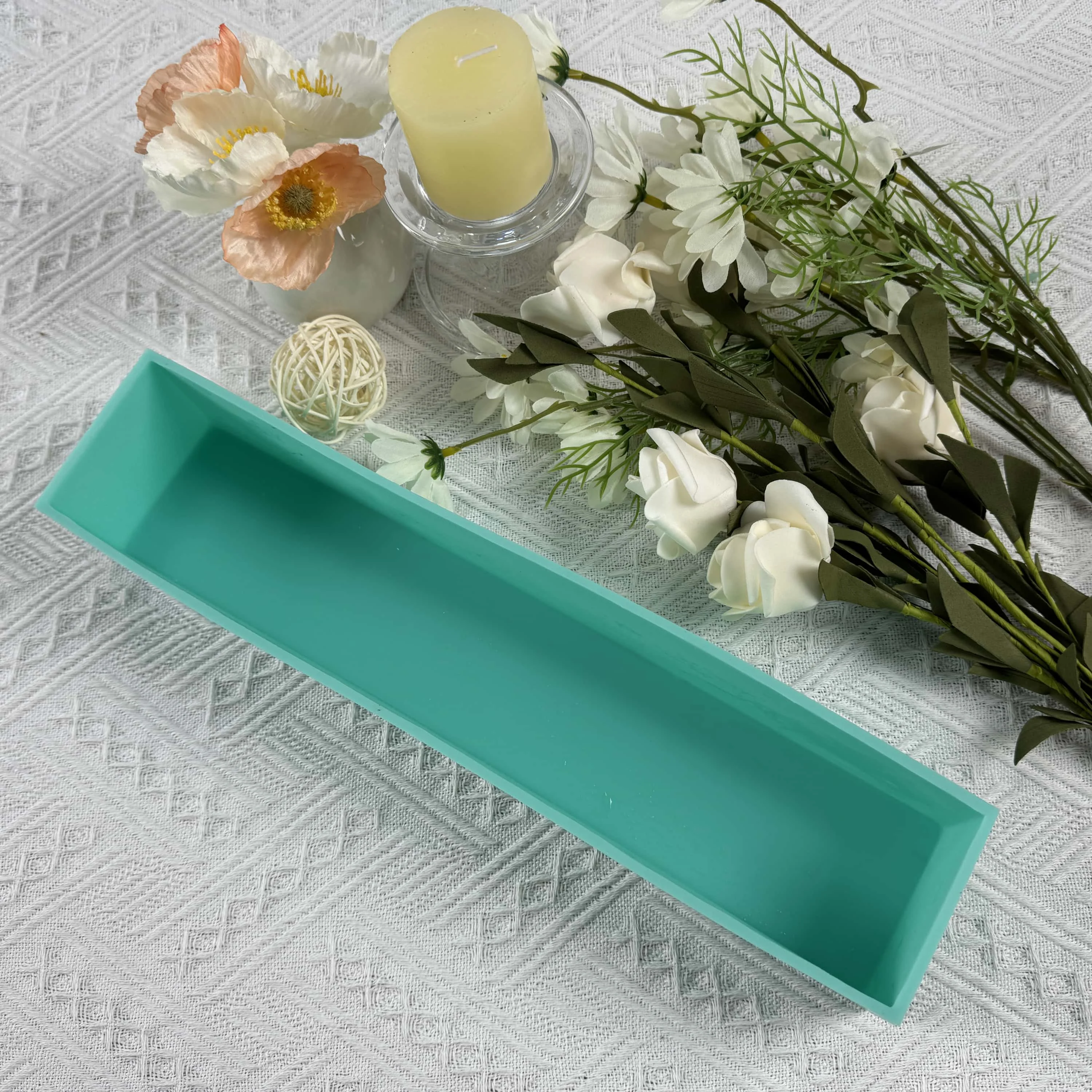 Size 335.65.60 mm,Capacity 46 ounce,Silicone Liner for Soap Making, Natural Lotion Bar Silicone Soap Mold