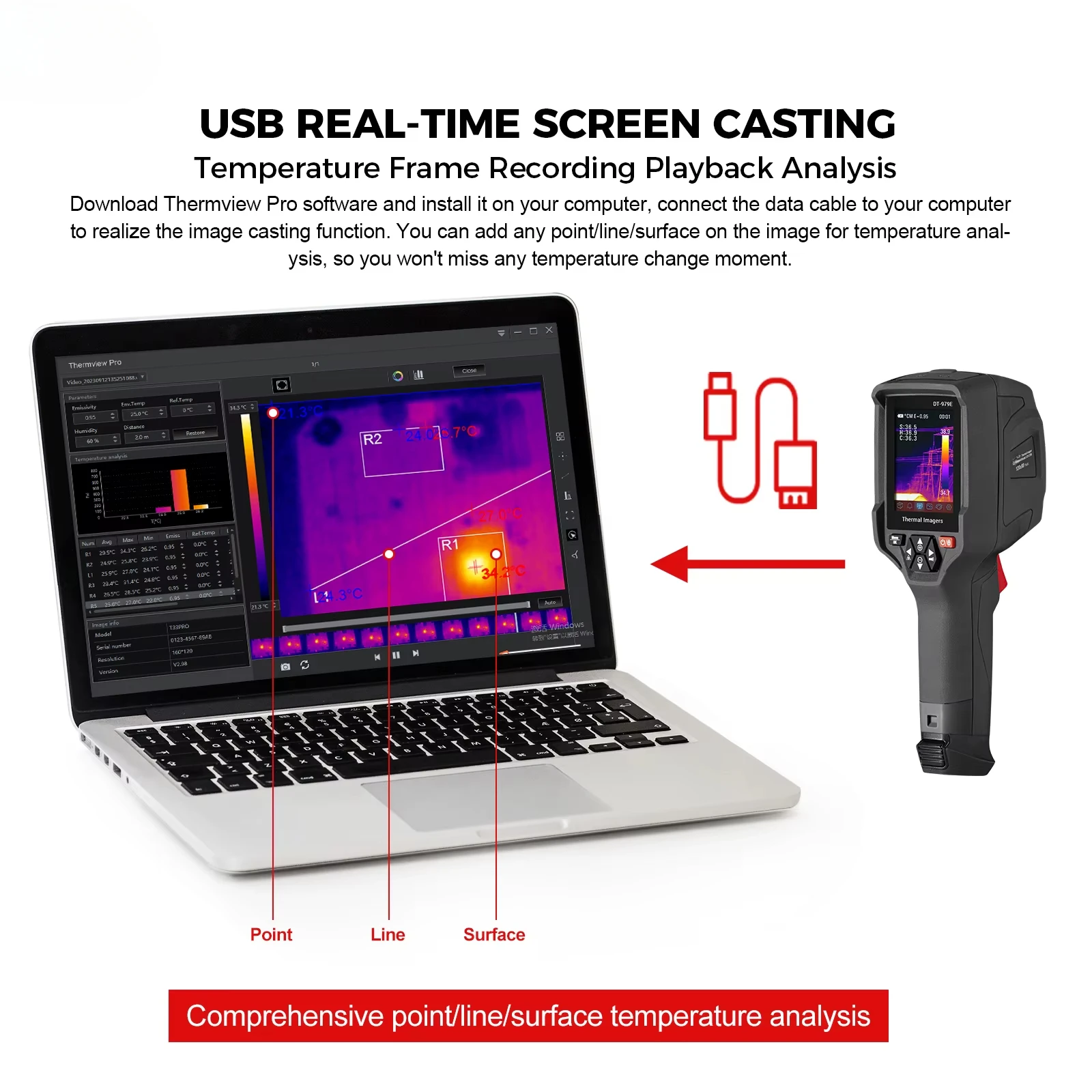 

High-Speed Industrial Thermal with Automated Modes 25Hz Image Frequency Automatic Shutdown Power Management