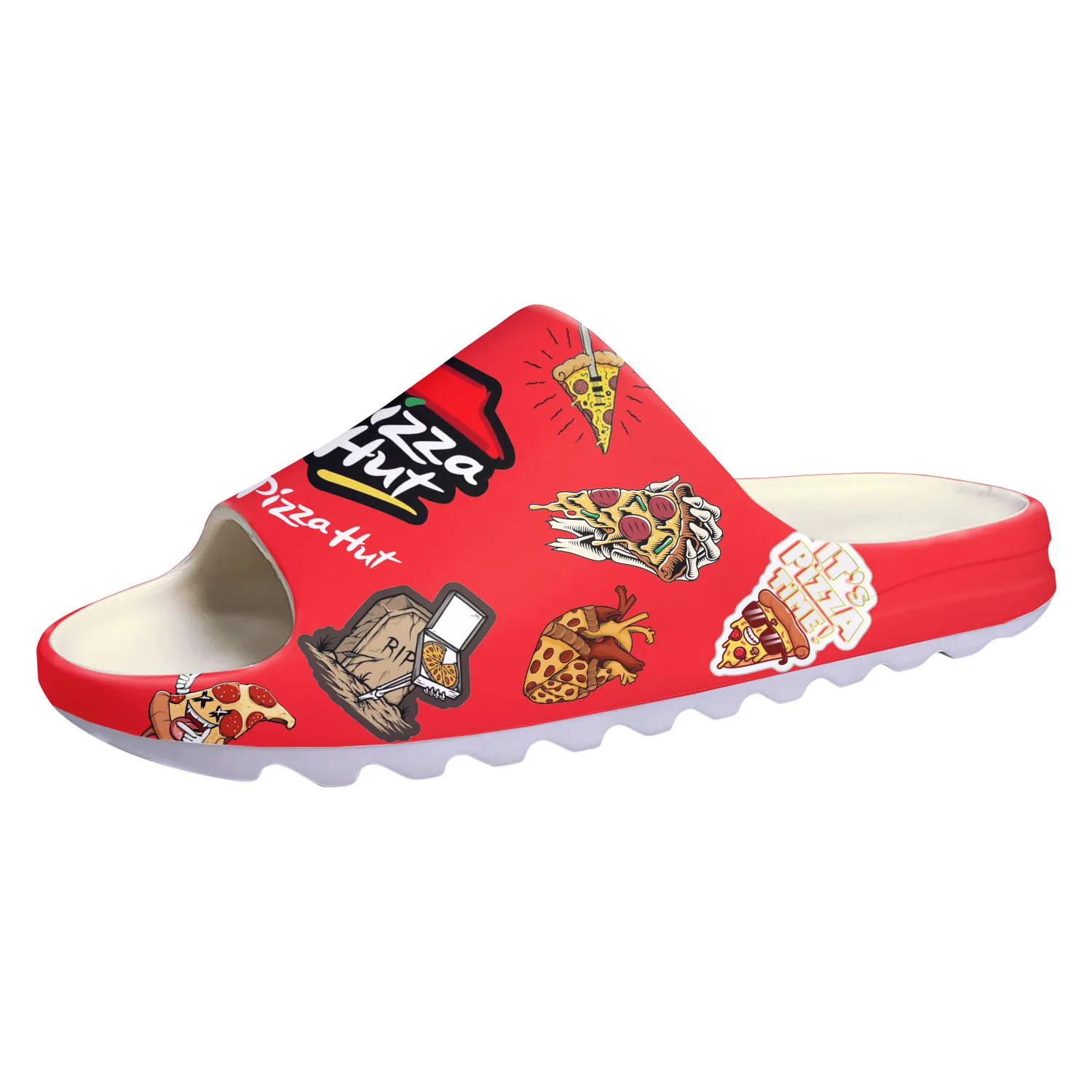 Pizza Pattern Hut Soft Sole Sllipers Home Clogs Customized Water Shoes Mens Womens Teenager Stepping on Shit Beach Sandals