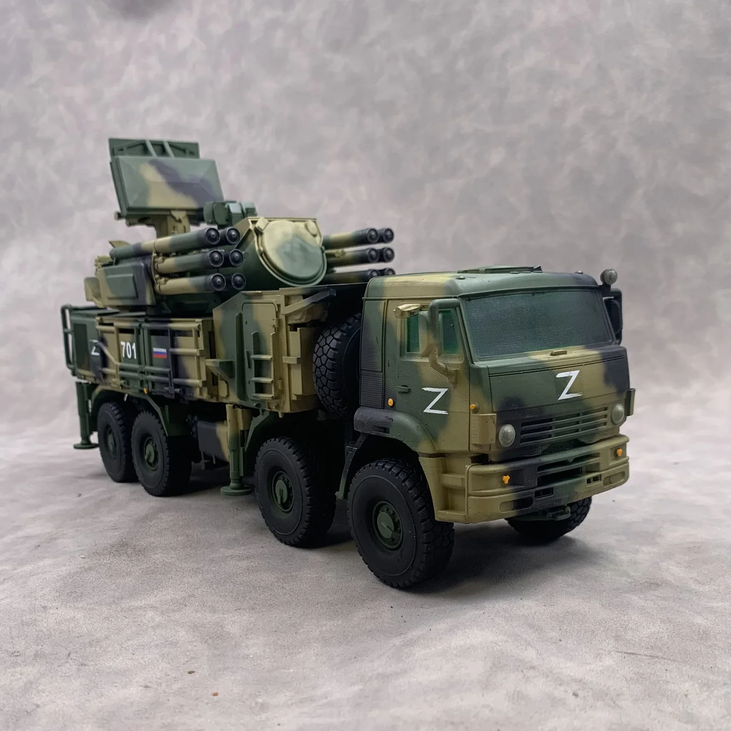 1/35 Russian Panzer S1 air defense missile (over 30 cm), SLA Printing Hand-Colored Finished Model Decorative Ornament