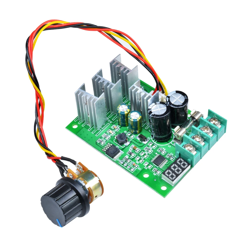 DC 6-60V 30A Voltage Regulator Adjustable PWM Motor Speed Regulator Controller 12V 24V 36V Power Controller