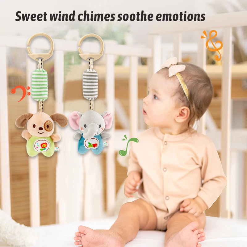 Pasgeboren Baby Zintuiglijke Hangende Rammelaars Speelgoed Montessori Kinderen Vroeg Leren Zintuiglijke Pluche Rammelaar Grijp Vermogen Training Speelgoed Cadeau