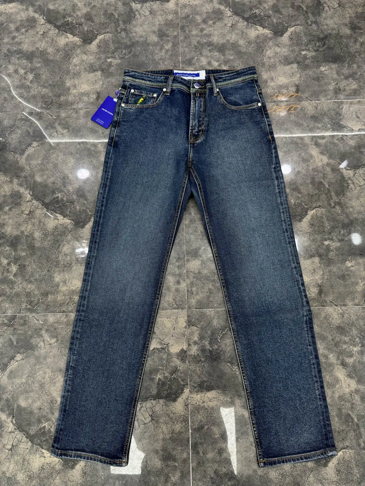 BLLIYOSS 2026 FW New Jeans Thin Cotton Men Business Embroidery straight-leg Outdoors Pants Old Money High-Quality SIZE 29-40