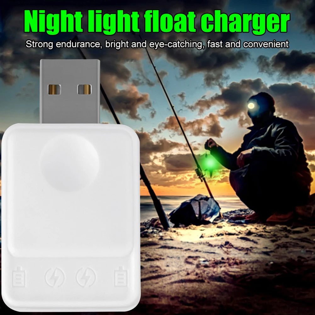 5pcs CR425 Battery USB Charger Luminous Electronic Fishing Float Charger Multiple Safety Protections One-Button Operation