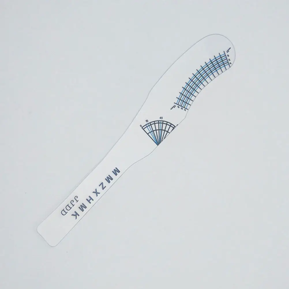10Pcs Eyelash Ruler Card Smooth Edge Paper Lash Measuring Tool for Eyelashes Length Curling Degree Salon Home Use Reusable Lash