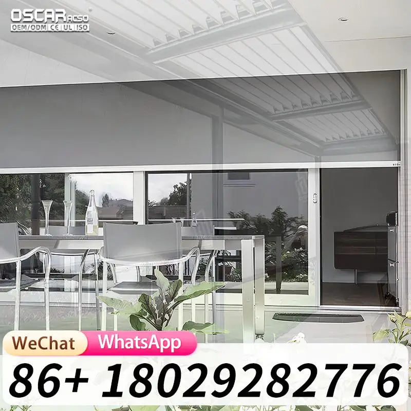 Waterproof Aluminum Pergola with Powder Coated Frame Sun Shade Optional Screen for Garden Patio Backyard Outdoor Shelter Garden