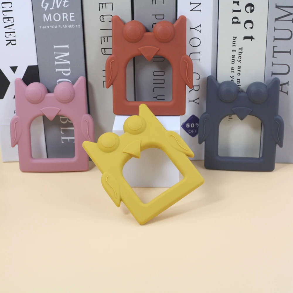 Teether toys baby food grade silicone teething stick children mouth muscle trainer silicone baby teething toy