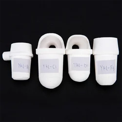 4pcs/Set Dental Quartz Crucible Lab Cup Shape Centrifugal Casting Machine High Temperature Corrosion Resistance 7 Styles