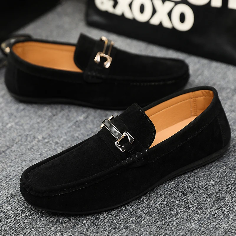 Hot Sale Loafers For Men Casual Shoes Comfortable Slip-on Flat Shoes Man Moccasins Breathable Men's Driving Shoes Big Size 46