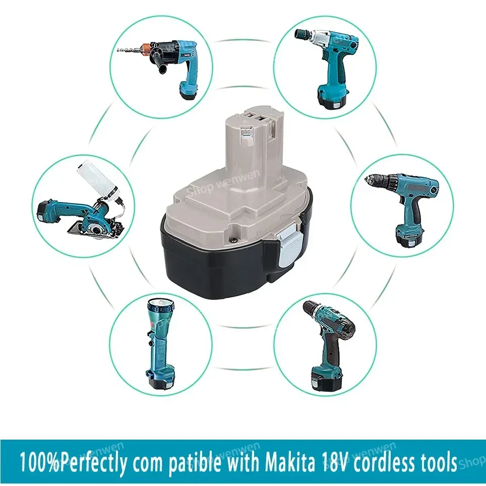 Makita 18V 4800mAh/6800mAh/9800mAh Ni-MH Battery Replace  PA18 1822 1823 1833 1834 1835 1835F 192827-3 192829-9 193102-0