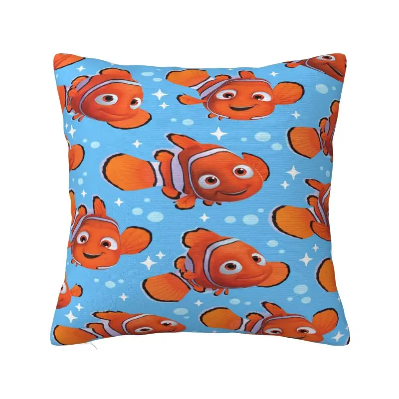 

Custom Modern Finding Nemo Cushion Cover for Sofa Velvet Marlin Throw Pillow Case