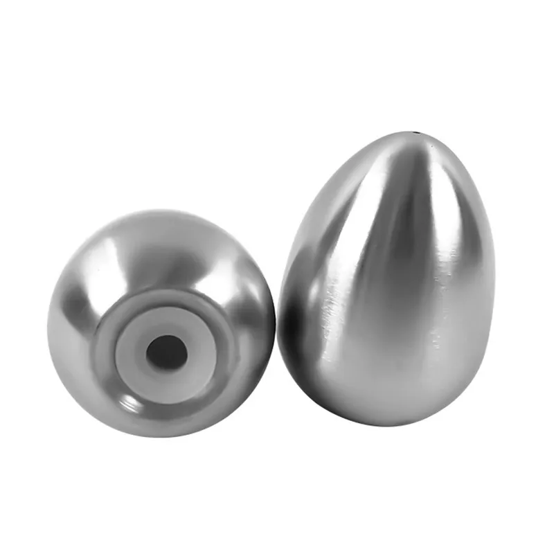 2 Pieces Stainless Steel Pepper Shaker Egg Shaped Salt Shaker Set Seasoning Organizer  Cooking Tools