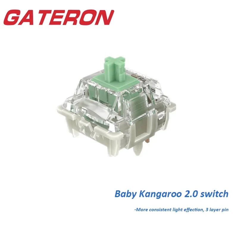 gateron bebe canguru pre interruptor tatil material pom para teclado mecanico interruptores pre costurados 5pin 59g 20 01