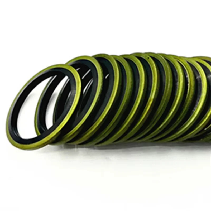 

ABRE-Combined Washer Sealing Ring 240Pcs Metal Rubber Bonded Washer Oil Drain Plug Gasket Fit M6 M8 M10 M12 M14 M16