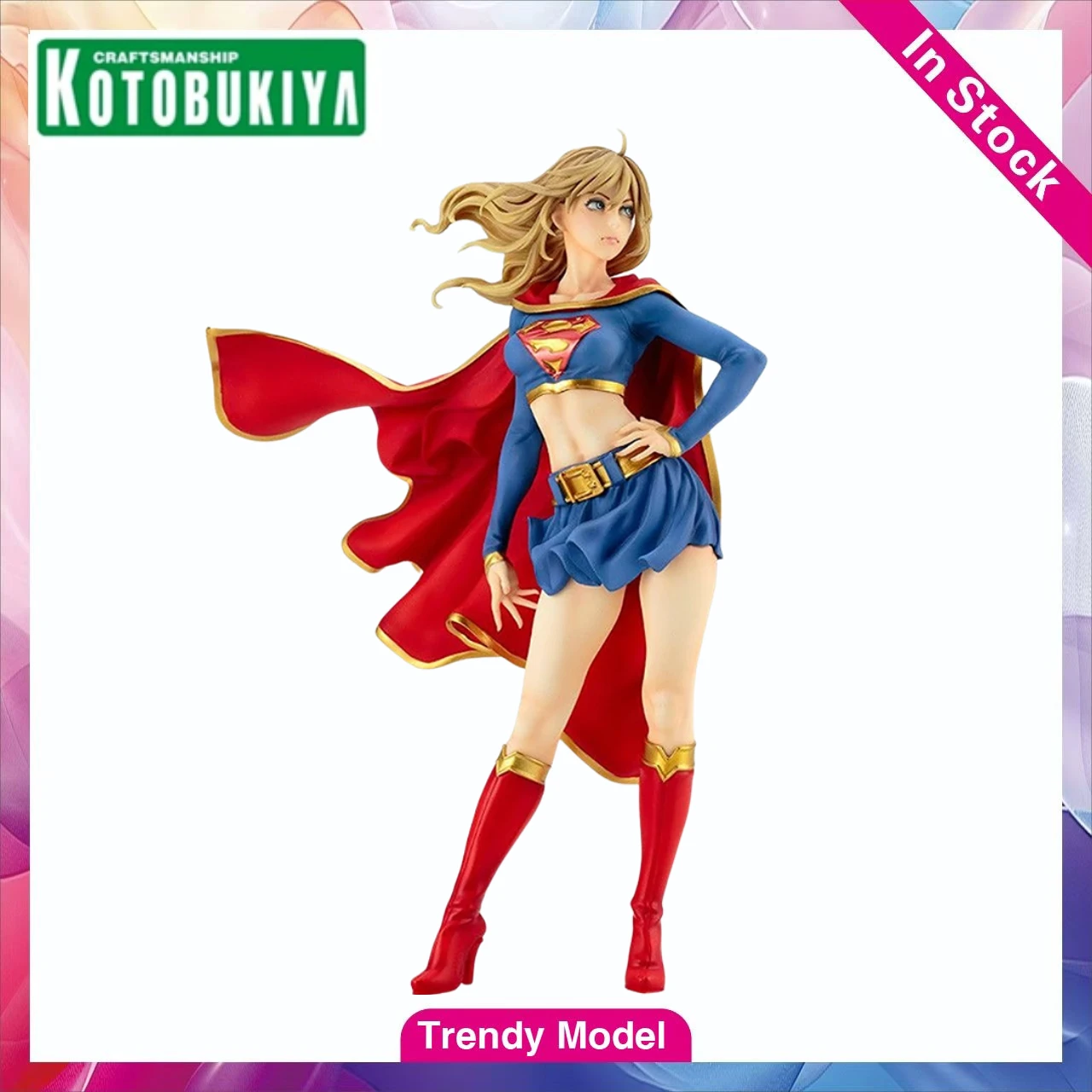 【TM】 KOTOBUKIYA Supergirl Vers.2 - Estatua Bishoujo - Figuras Bishoujo de DC Comics, Modelos, Juguetes, Regalos