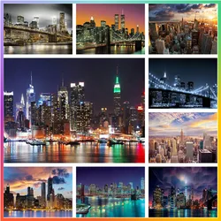 Statue Goddess City Landscape New York Building Diamond Painting Cross Stitch Mosaic Puzzle Drawing Decor 5D DIY Art New Kids