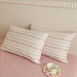 Bonenjoy 2pcs Pillowcase 100% Cotton Pillow Cover Printed Pillowslip Rectangle Pillow Sham Home Bed Cushion Cover 48x74cm 베개커버